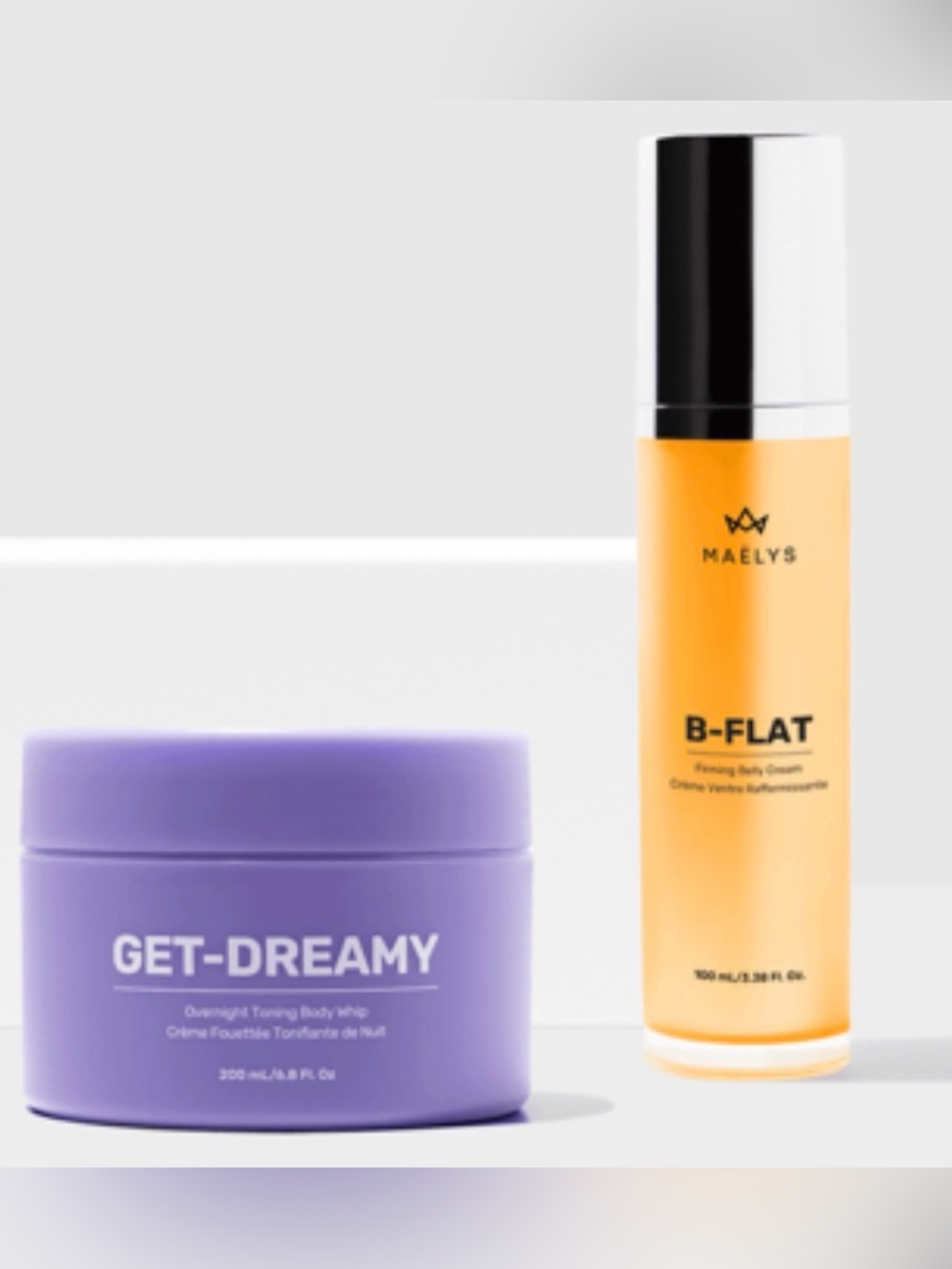 MAELYS Get-DREAMY Overnight Toning Body Whip - White & Orange Packaging